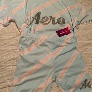 Blue pink asleep wear for woman